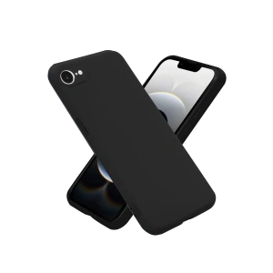 Hubrendy Bez Apple iPhone 16E Kılıf First Silikon - Siyah