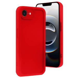 Hubrendy Bez Apple iPhone 16E Kılıf Viera Silikon - Kırmızı