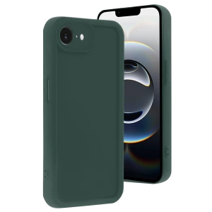 Hubrendy Bez Apple iPhone 16E Kılıf Viera Silikon - Koyu Yeşil