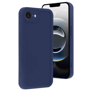 Hubrendy Bez Apple iPhone 16E Kılıf Viera Silikon - Lacivert