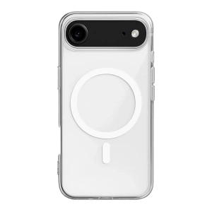 Hubrendy Bez Apple iPhone 17 Air Kılıf Magneticsafe Şeffaf Silikon - Şeffaf
