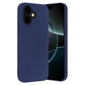 Hubrendy Bez Apple iPhone 17 Nano içi Kadife Silikon - Lacivert