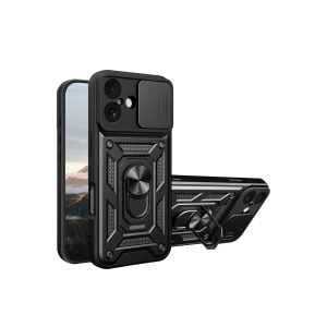 Hubrendy Bez Apple iPhone 17 Pars Lens Yüzüklü Silikon - Siyah