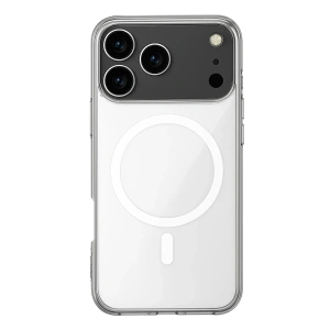 Hubrendy Bez Apple iPhone 17 Pro Kılıf Magneticsafe Şeffaf Silikon - Şeffaf