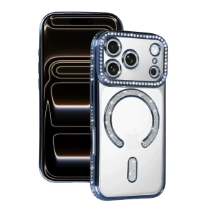 Hubrendy Bez Apple iPhone 17 Pro Max Joke Simli Magneticsafe Kılıf - Mavi