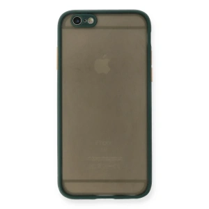 Hubrendy Bez Apple iPhone 6 Kılıf Montreal Silikon Kapak - Yeşil