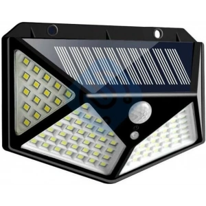 Hubrendy Kargo 100 Led Dış Mekan Solar Aydınlatma Fotoselli Solar Lamba Hareket Sensörlü
