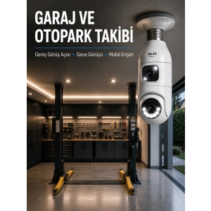 Hubrendy Kargo 360° Ev İzleme Wi-fi Çift Lens Akıllı Ampul Kamera