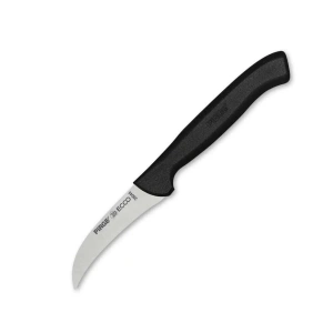 Hubrendy Kargo 38044 Ecco Kıvrık Eğri Sebze Dekor Bıçağı 7,5 Cm - Siyah