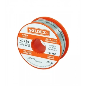 Hubrendy Kargo 40-60 Lehim Teli 200 Gr 1.6 Mm- Sn:40 / Pb:60