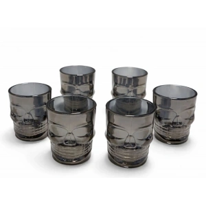 Hubrendy Kargo 6lı Kurukafa Cam Shot Bardağı Alk5115