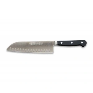 Hubrendy Kargo 61950 - Sıcak Dövme Oluklu Santoku Şef Bıçağı 18 Cm