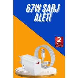 Hubrendy Kargo 67w Hızlı Şarj Yüksek Voltaj Korumalı Type C Şarj Adaptörü