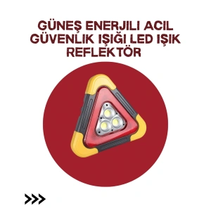 Hubrendy Kargo Alüminyum Gövdeli Led Üçgen Reflektörlü Acil Işık