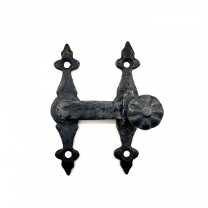 Hubrendy Kargo Antika Tarz Dekoratif Pirinç Kapı, Pencere Mandalı - 82x65 Mm, Oksit