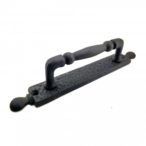 Hubrendy Kargo Antika Tarz Dekoratif Pirinç Misket Çekme Kapı Kolu - 223x33 Mm, Oksit