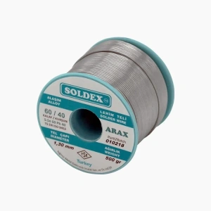 Hubrendy Kargo Arax 60-40 Lehim Teli 500 Gr 1.3 Mm - Sn:60 / Pb:40
