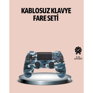 Hubrendy Kargo Bluetooth Kablosuz Ps4 Gamepad Çift Motorlu Siyah Controller