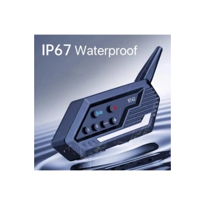 Hubrendy Kargo Bt62 Motosiklet Kask Kulaklığı Bluetooth Intercom 2 Intercom Bağlantılı