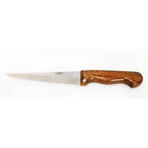 Hubrendy Kargo Bursa İnce Sivri Kasap Bıçağı No:3, 17 Cm - Ahşap Sap