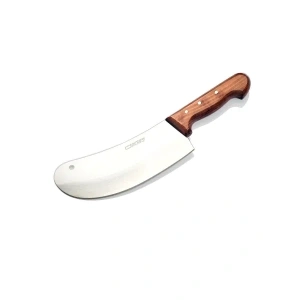 Hubrendy Kargo Bursa Paslanmaz Mutfak Soğan Satırı, Börek Bıçağı No:2, 18 Cm - Ahşap Sap