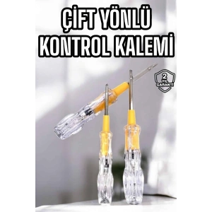 Hubrendy Kargo Çift Taraflı Elektrik Kontrol Kalemi Şeffaf Tornavida