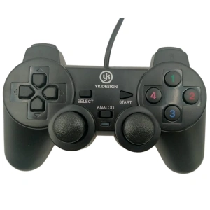 Hubrendy Kargo Çift Titreşimli Usb Kablolu Oyun Kolu Pc Uyumlu Vibration Gamepad