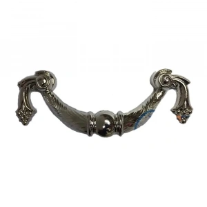 Hubrendy Kargo Dekoratif Zamak Üzümlü Kulp - 64mm, Nikel, 1 Adet