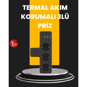 Hubrendy Kargo Ev Ve Ofis İçin Akıllı Çoklu Priz 7 Girişli