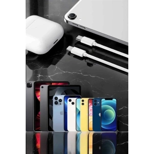 Hubrendy Kargo Iphone Uyumlu İos Uyumlu Lightning Hızlı Şarj Tye C Lightning Şarj Kablosu