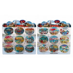Hubrendy Kargo İstanbul Temalı Silikon Buzdolapı Süsü Magnet 9lu Set Alk5807