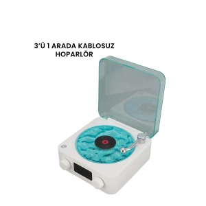 Hubrendy Kargo Kablosuz Bluetooth Hoparlör Mavi