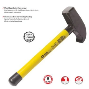 Hubrendy Kargo Kamyoncu Metal Saplı Çekiç 2000 Gr