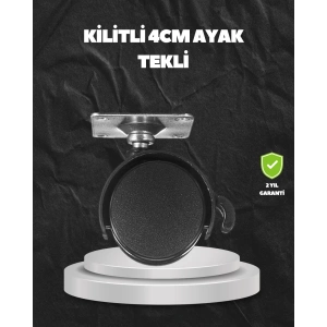 Hubrendy Kargo Kilitli 4 Cm Evrensel Tekerlek Ayak Tek Adet