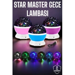 Hubrendy Kargo Mavi Ve Mor Işıklı Projeksiyon Lambası