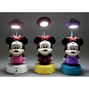 Hubrendy Kargo Mickey Mouse Masa Üstü Lamba Şarjlı Usb Alk2716