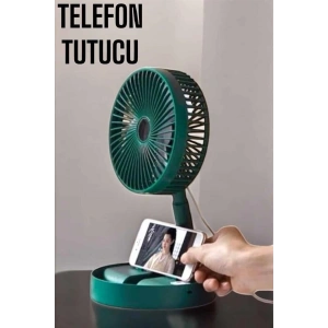 Hubrendy Kargo Mini Fan Soğutucu Telefon Tutucu Vantilatör