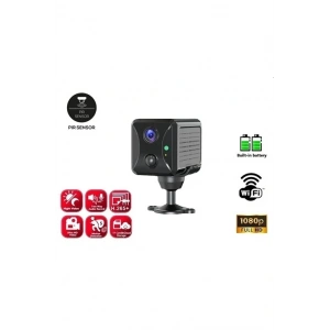 Hubrendy Kargo Mini Ip Kamera Sensörlü Algılamalı Sesli Konuşmalı 1080p Hd Wifi Kamera