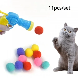 Hubrendy Kargo Peluş Top Atan İnteraktif Kedi Oyuncağı