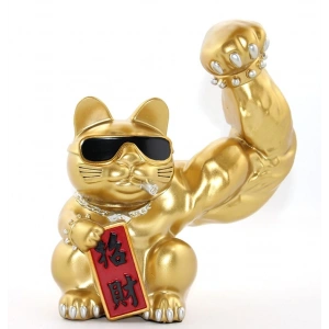 Hubrendy Kargo Polyester Şanslı Kedi Figürü Alk2272