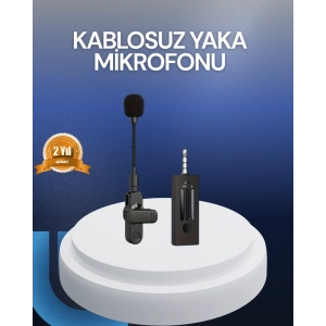 Hubrendy Kargo Profesyonel Ses Kayıt İçin Kablosuz Mini Yaka Mikrofonu