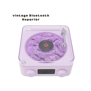 Hubrendy Kargo Retro Bluetooth Hoparlör Mor