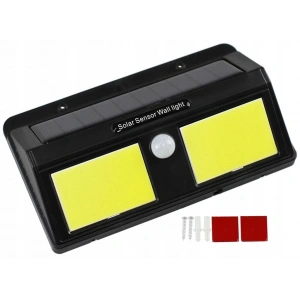 Hubrendy Kargo Solar Güneş Enerjili Sensörlü 96 Cob Led Aplik Duvar Tipi Led Lamba
