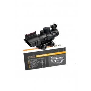 Hubrendy Kargo Spıke 4x32 Kırmızı Işıklı  Dürbünü 4x32