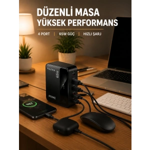 Hubrendy Kargo Usb-a Ve Usb-c Girişli Çoklu Şarj Cihazı
