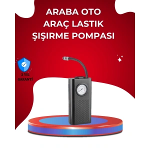Hubrendy Kargo Usb Şarjlı Kompakt Elektrikli Hava Kompresörü 3000 Mah