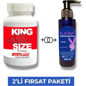 Hubrendy Bez King Size Erkeklere Özel 30lu + Playboy Libdo Arttrc Krem 125 ml