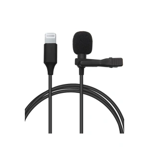 Hubrendy Bez Lightning 2 Metre Double Mikrofon - Siyah