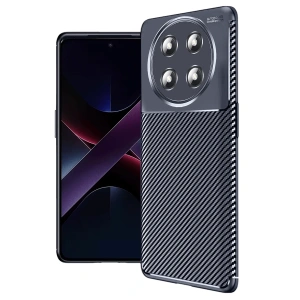 Hubrendy Bez Honor Magic 7 Lite Kılıf Auto Focus Karbon Kapak - Lacivert