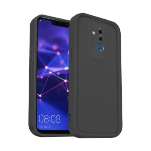 Hubrendy Bez Huawei Mate 20 Lite Kılıf Viera Silikon - Siyah